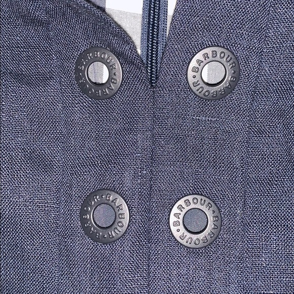 Barbour Kirkwall Navy Linen Dress US 6 NWT - Picture 9 of 13